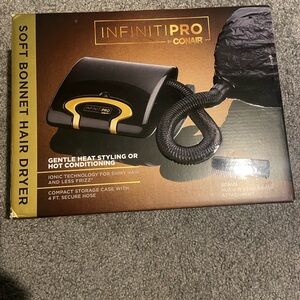 InfinitiPro by Soft Bonnet Hair Dryer - Black and Gold